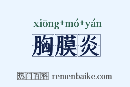 胸膜炎是什么意思的图片